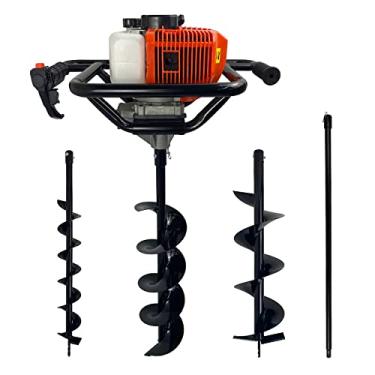 Imagem de Perfurador de Solo A Gasolina 2,5HP 52cc com 3 Brocas + Extensão 1m Carbon Fak