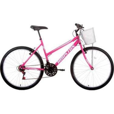 Imagem de Bicicleta Houston Bike Aro 26" Foxer Maori - 21 Marchas - Rosa Pink