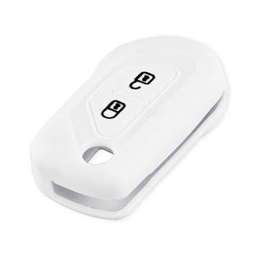 Imagem de Capa de chave flip de carro de silicone com 2 botões, para Citroen DS3 2009-2016 Keyless Fob Shell Skin Porta-chaves Protetor