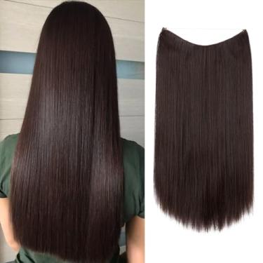 Imagem de Aplique de Cabelo Feminino Longo Liso Alongament Extensões de Cabelo para Mulheres (22, Modelo 04)