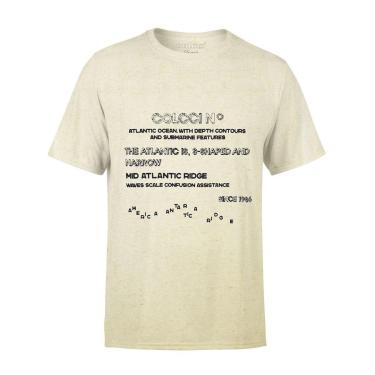 Imagem de Camiseta Colcci Masculina Linho Atlantic Ocean Off-White-Masculino