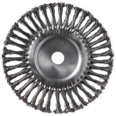 Imagem de ESCOVA DE AÇO PARA ESMIRILHADEIRA 200 MM, FURO 22 MM E FIO TORCIDO//MTX