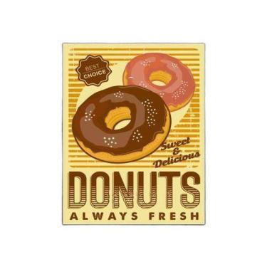Imagem de Kit 3 Placas Decorativa Padaria - Donuts Always Fresh