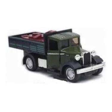 Imagem de Power Toys TECH - Miniatura Ford Antigo Carga de Tijolos de Barro- Carrinho de Ferro com Portas que Abrem e Pneus de Borracha