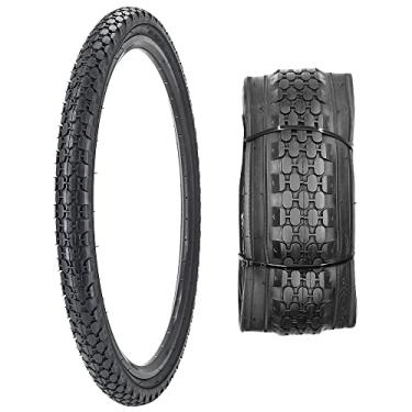Imagem de Pneu de bicicleta de 66 cm 26 x 2,125 polegadas 57-559 mm dobrável para bicicleta Beach Cruiser (todo preto)