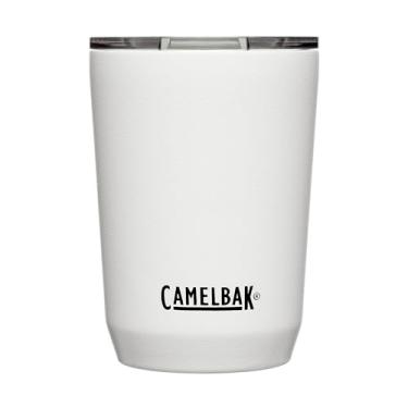 Imagem de CamelBak, Copo Térmico Thumbler, 350 mL, Aço Inoxidável, Tampa De Três Modos, Base Silicone,Mantém a Temperatura, Sem Vazamentos, Revestimento Resistente, Branco