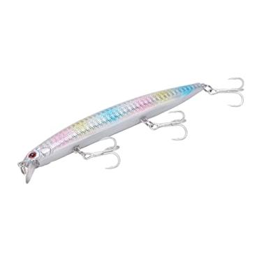 Imagem de Isca de minnow, manutenção de pesca de fricção isca dura realista anticorrosiva olhos 3d com 3 farpas afiadas para lago(#3)