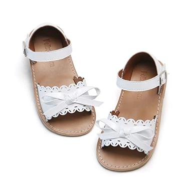 Imagem de Sandálias infantis para meninas – Sapatos leves de verão para Páscoa, verão, Bc226-branco, 4 Big Kid