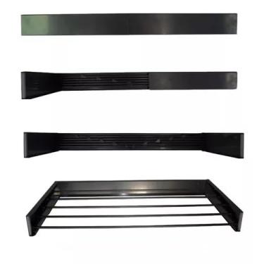 Imagem de Varal Magico 120 Cm 7 Varetas Preto - Home Varais