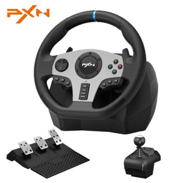 Imagem de PXN Gaming Racing Wheel V9 Xbox Steering Wheel 270/900° Car Simulation with Pedal and Shifter, Paddle Shifters Driving Wheel for PS4, Xbox One, Xbox Series X|S, PC, Switch
