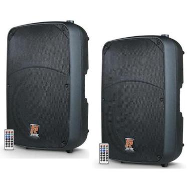 Imagem de Par de caixas ativas 15 staner sr315a com bluetooth 300wrms