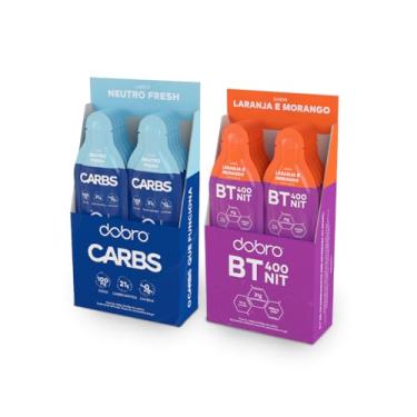 Imagem de Combo Dobro Carbs Gel + BT Nitrato Gel (Carbs Neutro Fresh + Laranja e Morango)