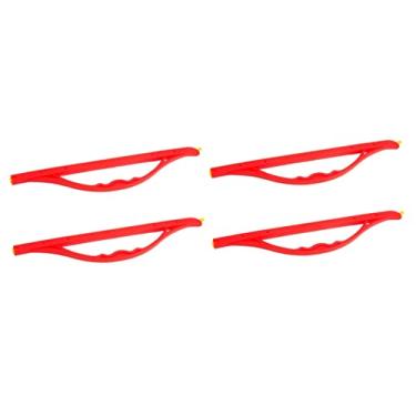 Imagem de 4 peças Tipo Seladores Alça Armazenamento De Café Para Clipes Selados Ocos Pão Chá Sacos De Selagem De Lanche Saco De Selagem De Leite Em Pó Cozinha Chip Selador Clipe Portátil Profissional Plástico C