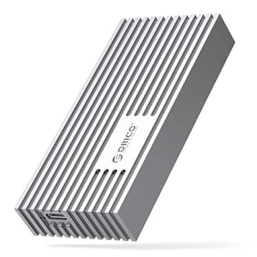 Imagem de ORICO Gabinete SSD NVMe de 40 Gbps, adaptador M.2 para USB-C para NVMe M-Key 4TB SSD 2280, capa SSD externa M2 de alumínio, compatível com Thunderbolt 3/4 USB3.2/3.1/3.0/Tipo-M234-Prata