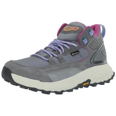 Imagem de New Balance Tênis de corrida feminino Fresh Foam X Hierro V1 de corte médio, Aço/Castlerock/Magenta, 37