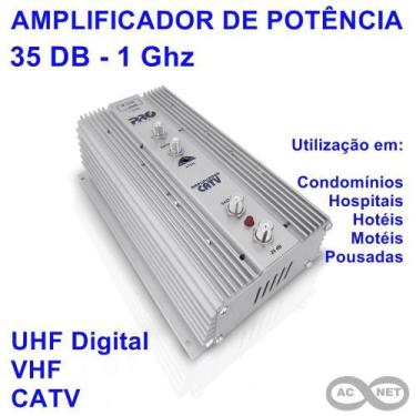 Imagem de Amplificador De Potência 35 Db Uhf-Vhf-Catv Proeletronic