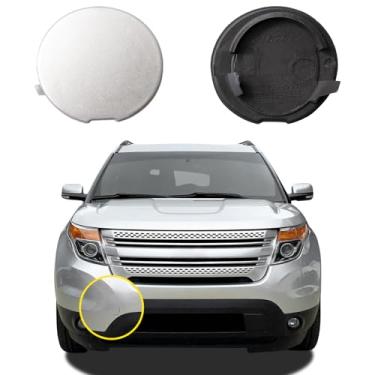 Imagem de Capa de gancho de reboque para para-choque dianteiro de carro compatível com Ford Explorer 2011 2012 2013 2014 2015 tampa de reboque BB5Z17A900A BB5Z17A900APTM tampa pequena de reboque