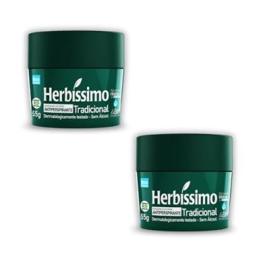 Imagem de Kit 2 Desodorante Herbíssimo Creme Tradicional 55g