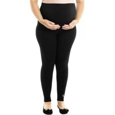 Imagem de Calça Legging Gestante Grávida Maternidade Lupo Fio 150 Sem Costura, G