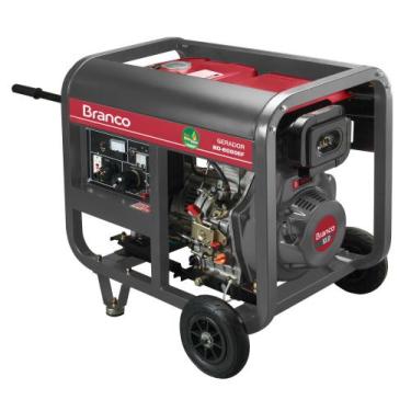 Imagem de Gerador De Energia ÀDiesel Branco BD8000E Partida Elétrica 6,5 kVA