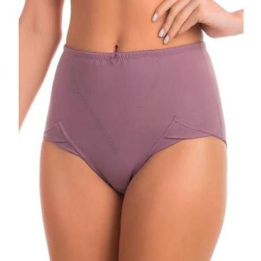 Imagem de Cinta Calça Alta Duloren 114195 Reforço Frontal, Berinjela, XL