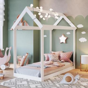 Imagem de Mini Cama Infantil Montessoriano 83,5cm Estilo Casinha MC7005 Art in M