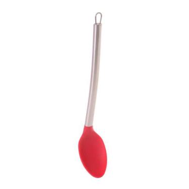 Imagem de Colher de Servir Vermelha 30Cm Inox/silicone - Mai Home