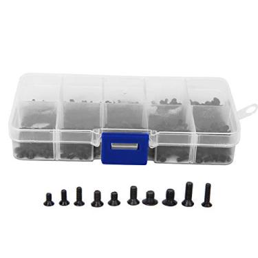 Imagem de Parafusos De Cabeça Plana Para Drywall, M2 M2.5 M3, Aço Carbono Preto, Cabeça Plana Escareada, Conjunto De Parafusos Autorroscantes Para Trabalhadores E Reparadores(500 unidades)