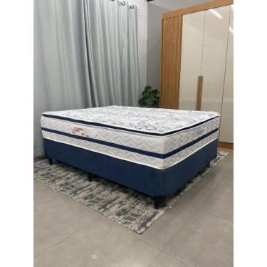 Imagem de Base Universal com Colchão Blue Casal Paropas de Molas Pocket