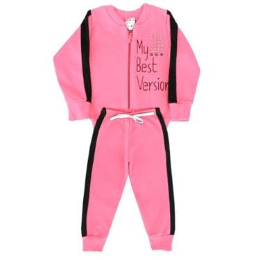 Imagem de Conjunto Infantil Menina Bebe Blus Jogger Moletom Mini Diva - anjo da 