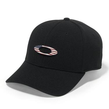 Imagem de Boné Oakley Tincan Cap Preto/American Flag, S/M