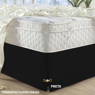 Imagem de Saia Box Matelada Ultrassônico Casal King Size ou Conjugado Com Pingen