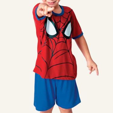 Imagem de Pijama Infantil Masculino Aranha - Só Noite, M