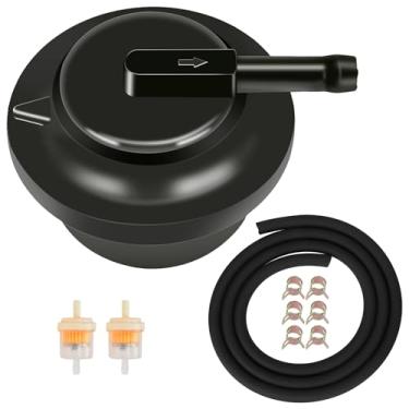 Imagem de CILOYU Válvula de Ventilação do Tanque de Combustível de Gás Compatível com Generac GP5500 GP6500 GP7500E RS8000E XP6500E XP10000E GP17500 Sportsman 3500 4000 - CO-FQF-GE - 30,5 mm - Cromado