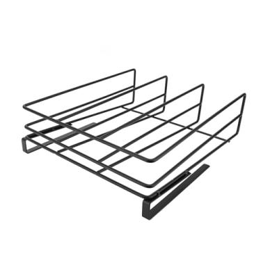 Imagem de Sob o Suporte de Metal da Placa de Corte do Armário Rack de Tábua de Cortar Pendurado Em Aço Carbono, Sob a Prateleira de Armazenamento do Armário para Tampas de Panela de