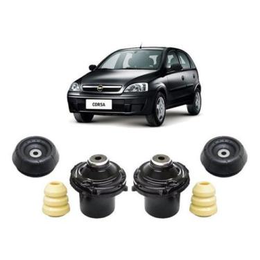 Imagem de 2 Kit Coxim Amortecedor Dianteiro Gm Corsa 2002 2003 2004 05 - Qualyki