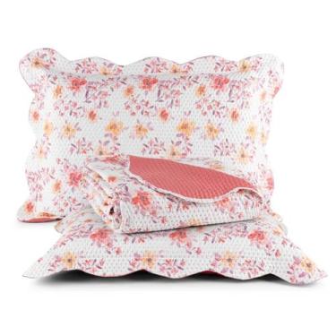 Imagem de Colcha Cobre Leito Capri Roll Queen 3 Peças Floral Liberty - Eurotéxti