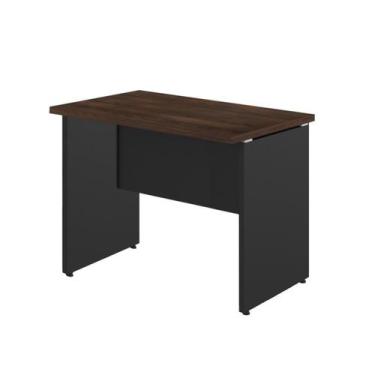 Imagem de Mesa Escritório 1,20x0,60m - S/ Gavetas - WORKSTART - MARSALA / PRETO 