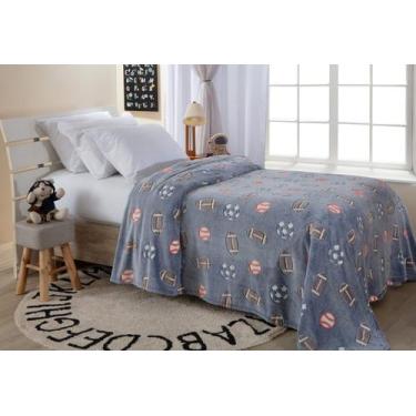 Imagem de Mantinha Cobertor Infantil Solteiro Brilha No Escuro Fluorescente Toqu