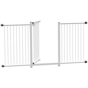 Imagem de Grade portão pet bebê divisor ambiente 68 a 153 cm - MULTIFORMA, Branc