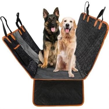 Imagem de Capa Protetora Carro Pet Impermeável Assento BancCapa Protetora Carro Pet Impermeável Assento Banco Traseiro Capa Carro Cachorro Carro Antiderrapante Azulo