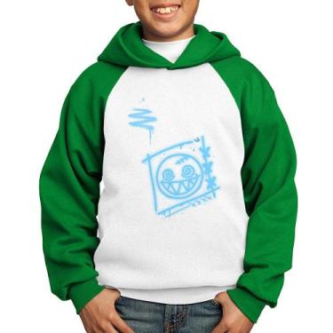 Imagem de Moletom Infantil Dizzy Eyes Madpunk co. - Foca na Moda, Branco, Verde,