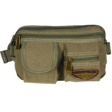 Imagem de Pochete Cintura Lona Masculina - ELLO, Verde