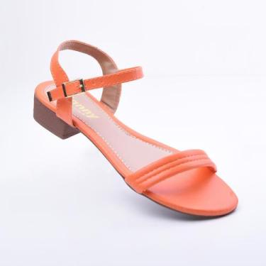 Imagem de Sandália Feminina Salto Bloco Saltinho de 3cm de Altura Antiderrapante