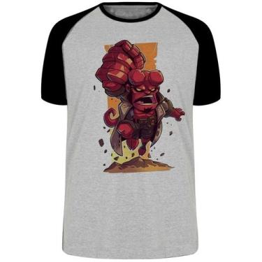 Imagem de Camiseta Hellboy Blusa Plus Size extra grande adulto ou infantil - Emp