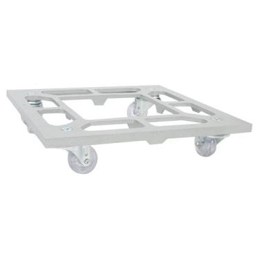 Imagem de Suporte Para Vaso 30cm Quadrado Com Rodízio Até 135kg - Tecnofusi, Sup