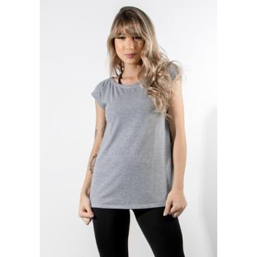 Imagem de Blusa  Feminina Furadinha Fitness Lisa Academia Treino RCL Modas, Cinz