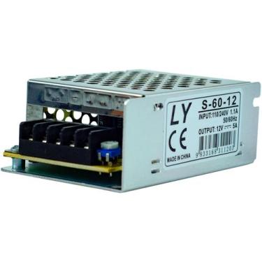 Imagem de Fonte Chaveada 5 Amperes Com 2 saídas Bivolt Para Leds Som Automotivo 