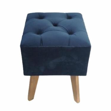 Imagem de Banquinho Puff Captone Quadrado  - Cantinho Decor 