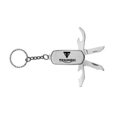 Imagem de Chaveiro Metal Grvd a Laser Para Triumph Tiger Street Twin T - KEYCHAI